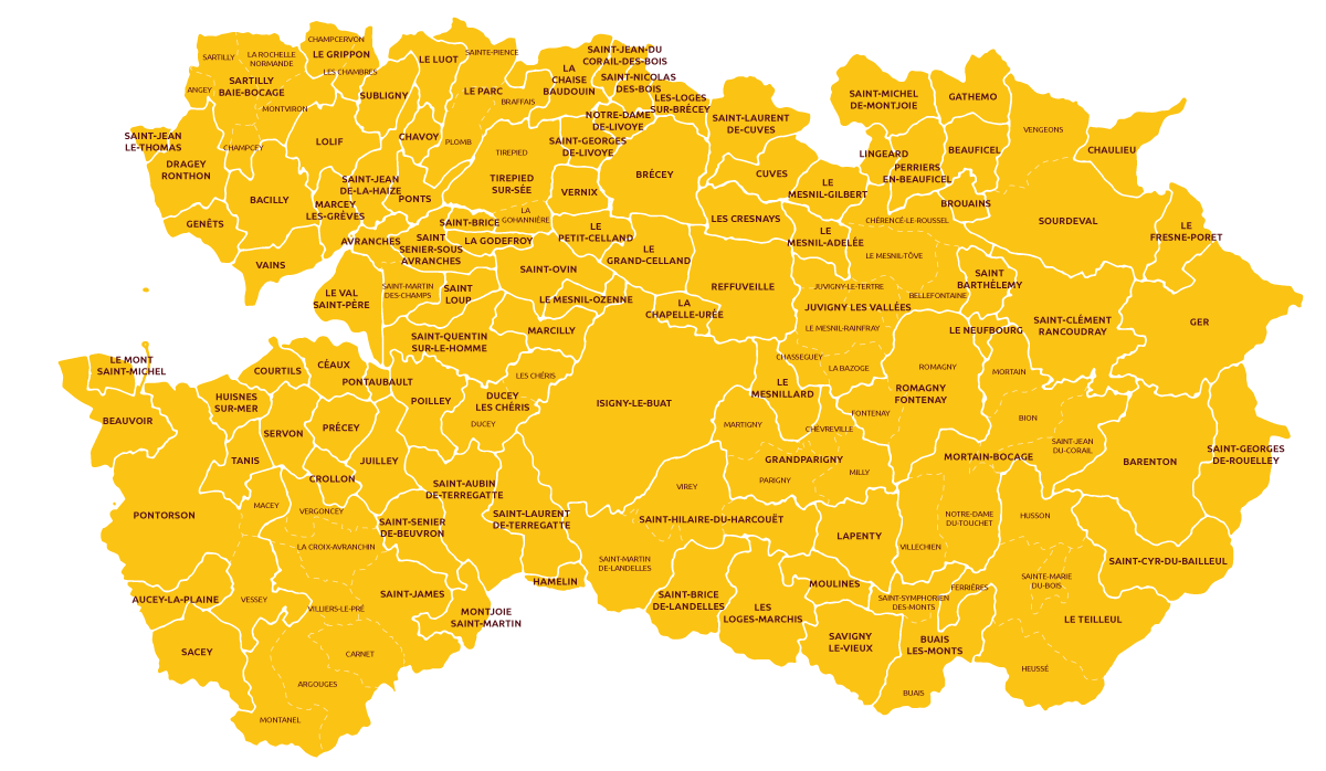 Carte du territoire CA MSM N Carte CAMSMN 2020