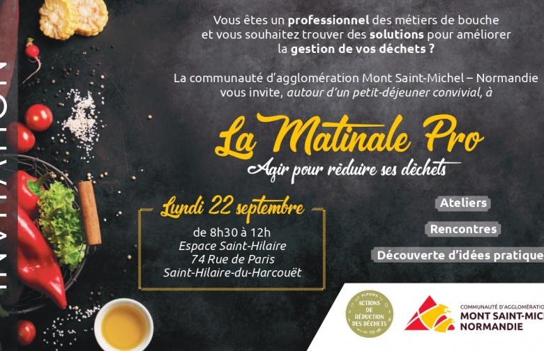Participez à la Matinale Pro spéciale déchets