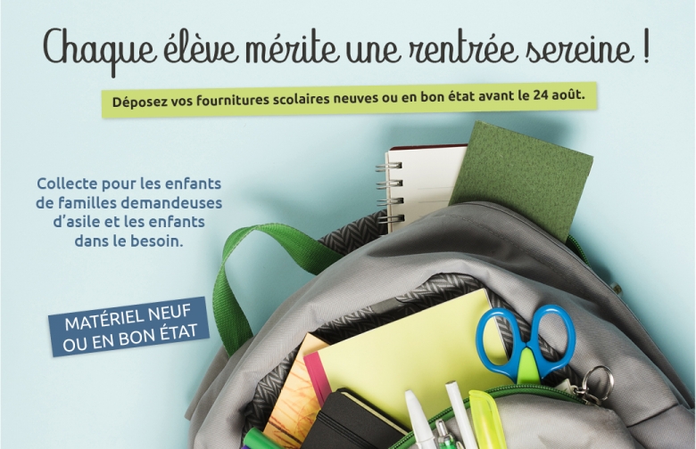 Collecte de fournitures scolaire 