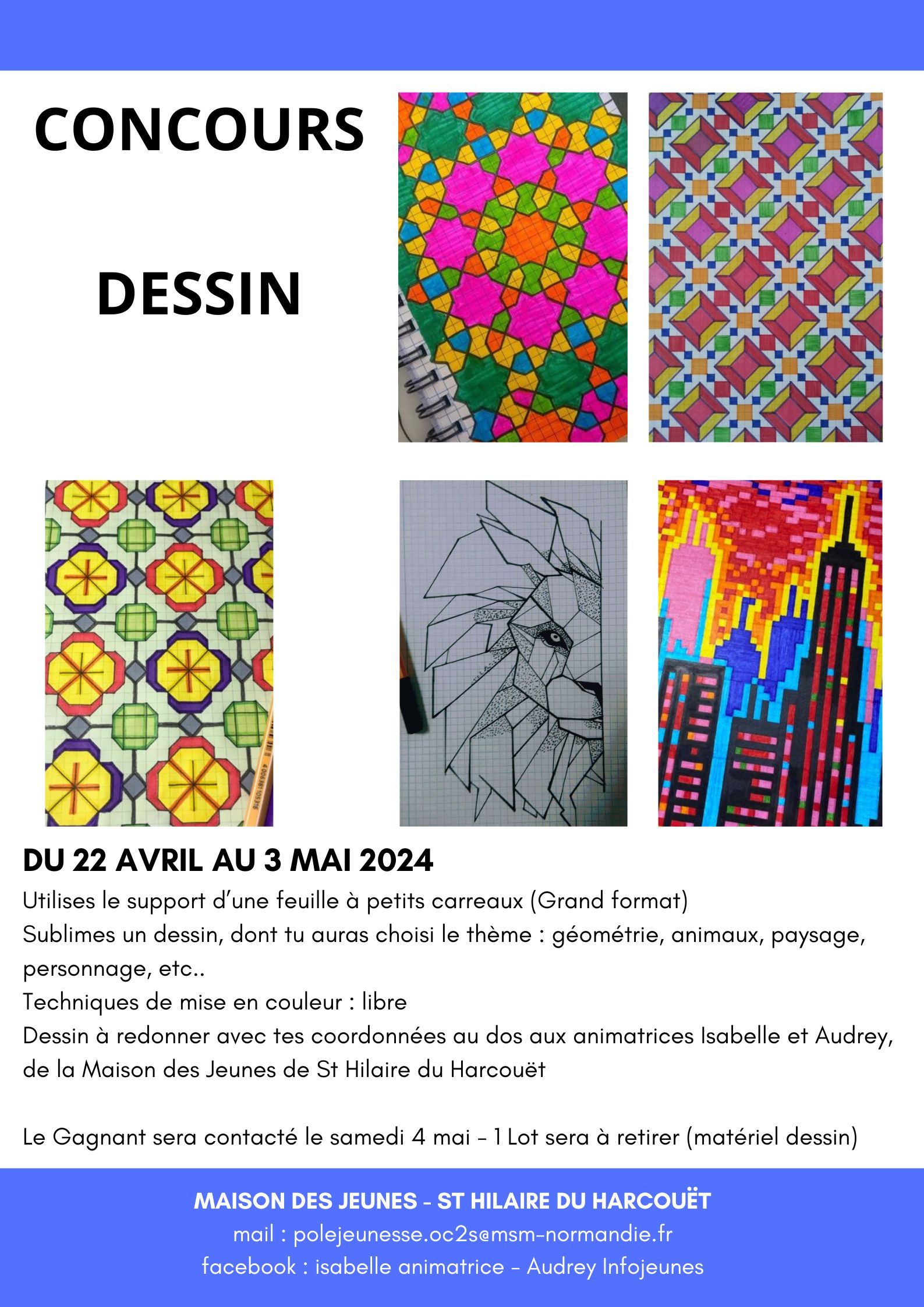 CONCOURS DESSIN AVRIL 2024