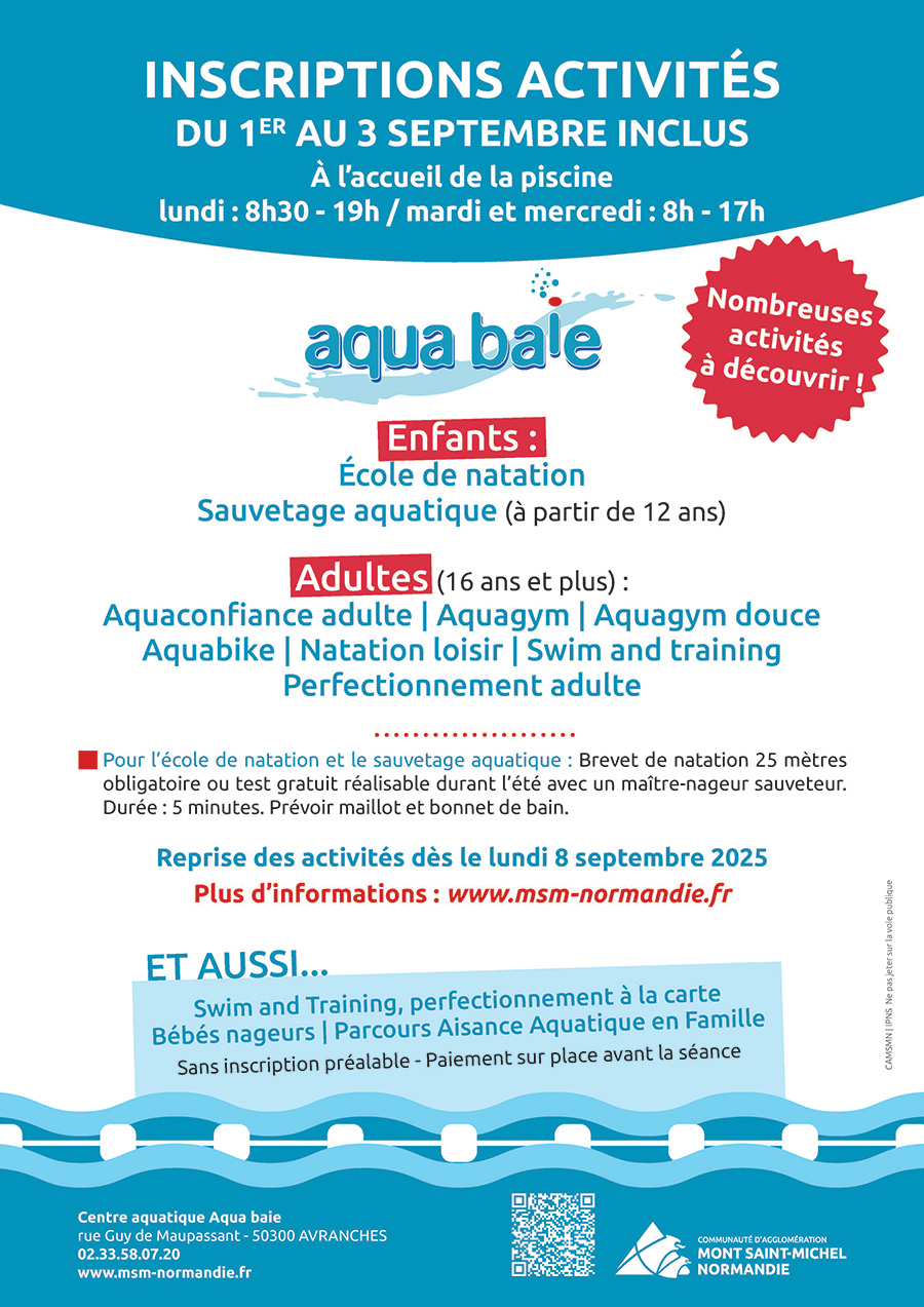 Affiche Inscriptions 25 26