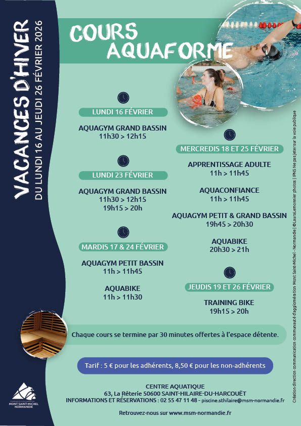 A4 Affiche CoursAquaforme STHH