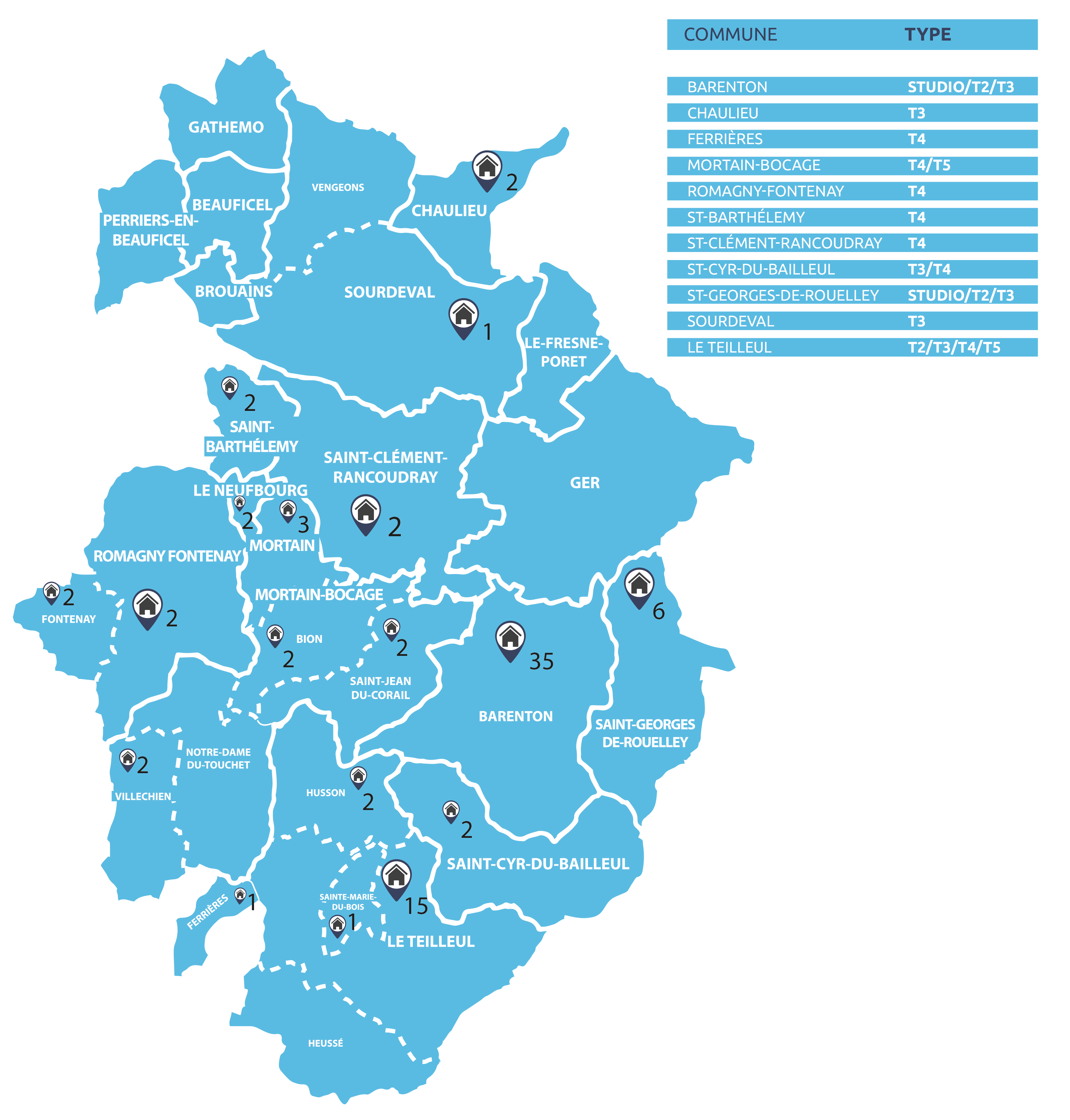 Carte Mortainais