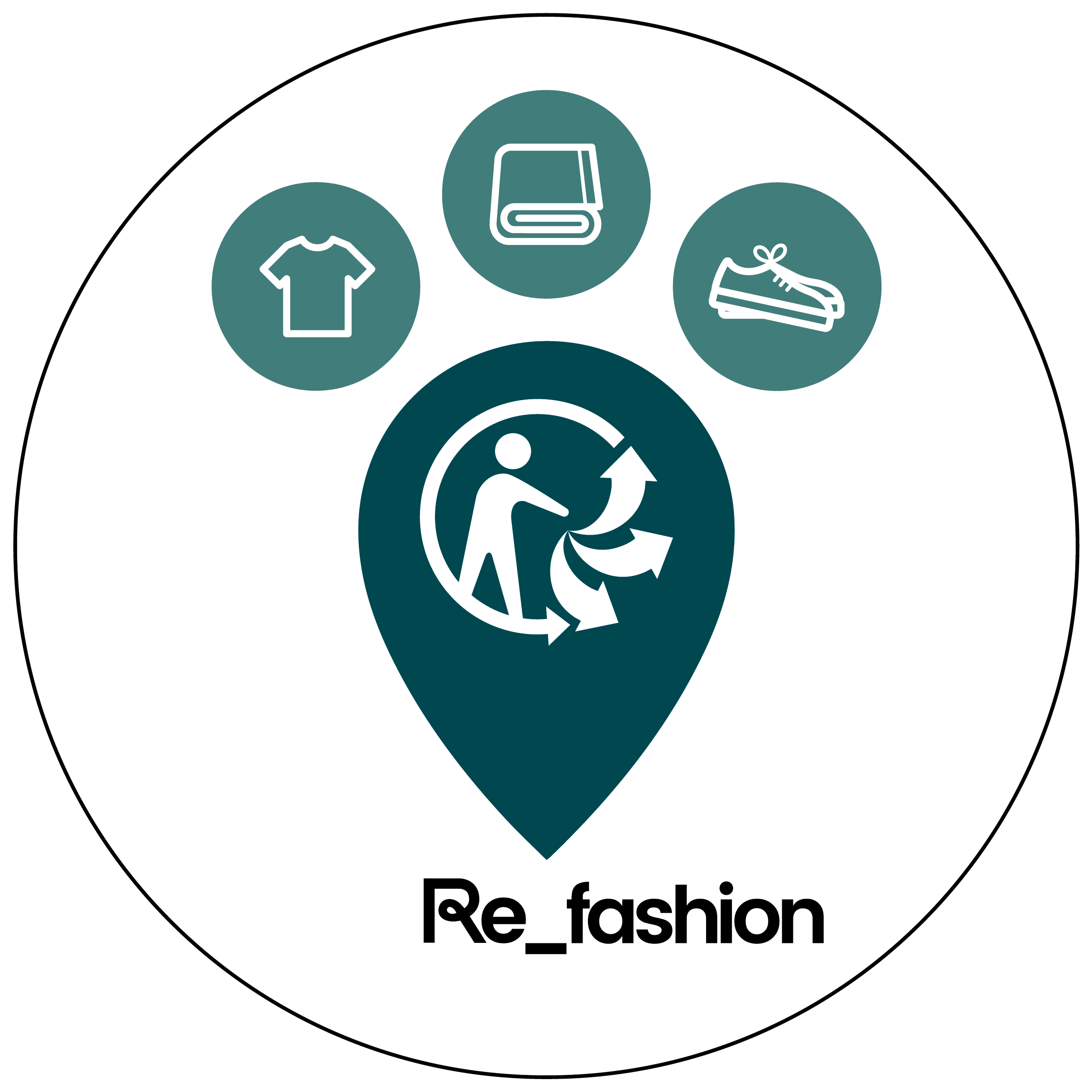 LOGO REPERE FILIERE TEXTILE REFASHION Rond