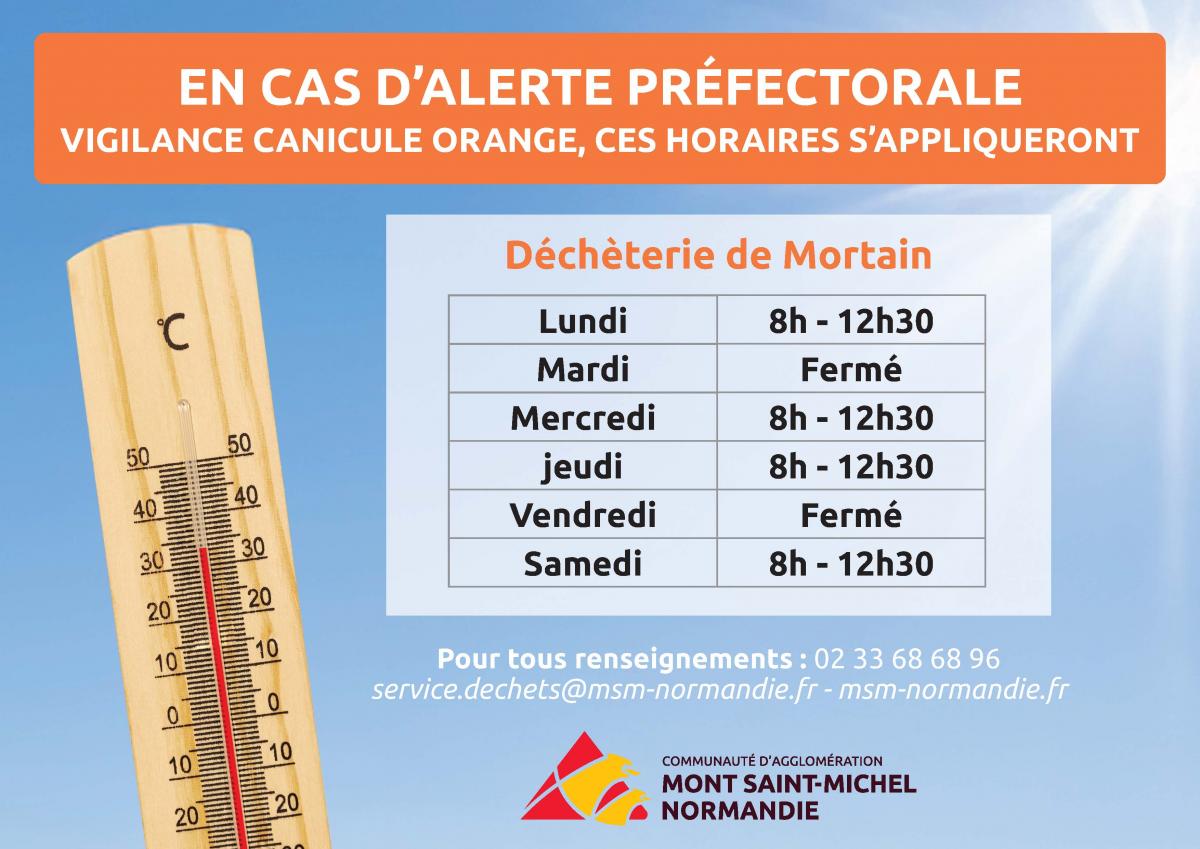 ForteChaleurDecheterieMortain