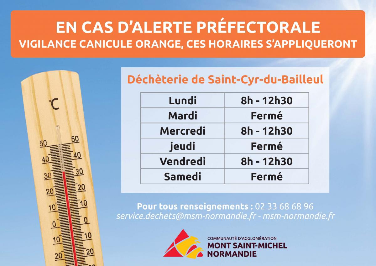 ForteChaleurDecheterieStCyrBailleul
